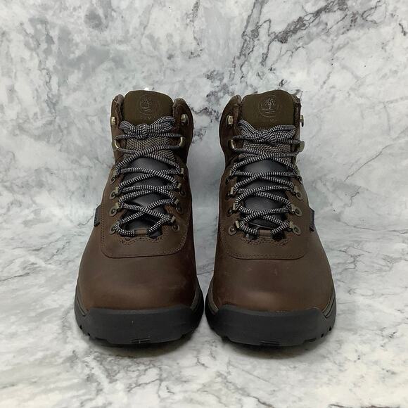Timberland 10M Brown Full Grain White Ledge Waterproof Mid Hiker Boots P1-24 - Picture 3 of 9